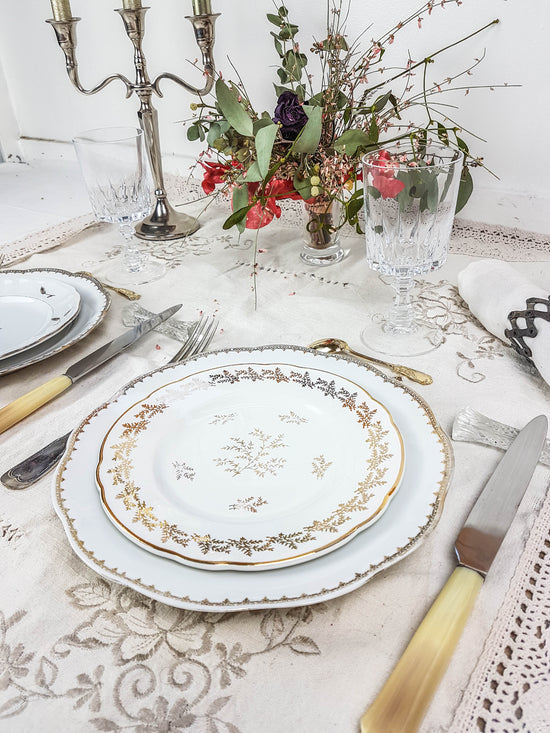 Service de table vintage pour deux VIOLN