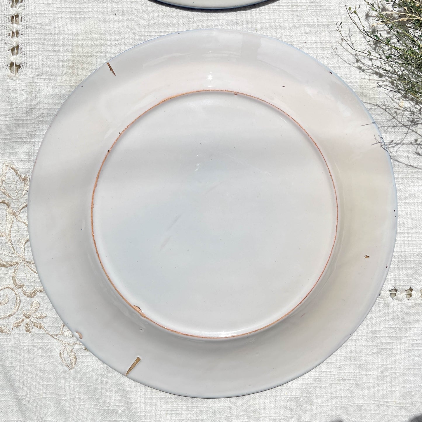 2 Assiettes ST CLEMENT Luneville XIXème  motif fleuris