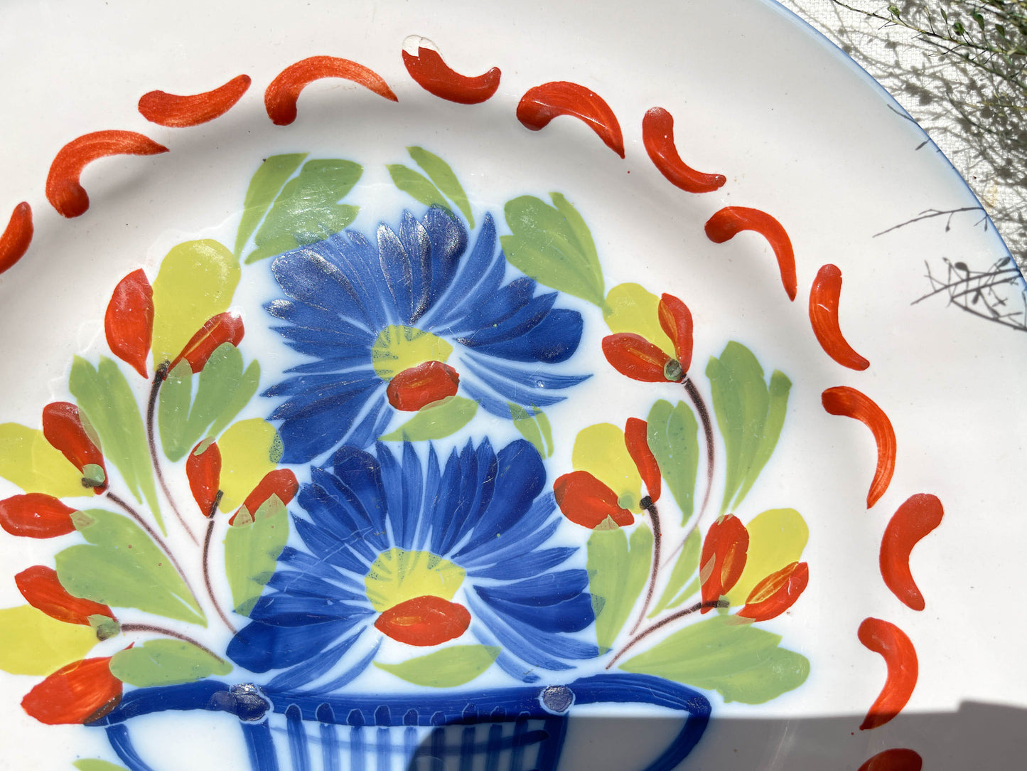 2 Assiettes ST CLEMENT Luneville XIXème  motif fleuris