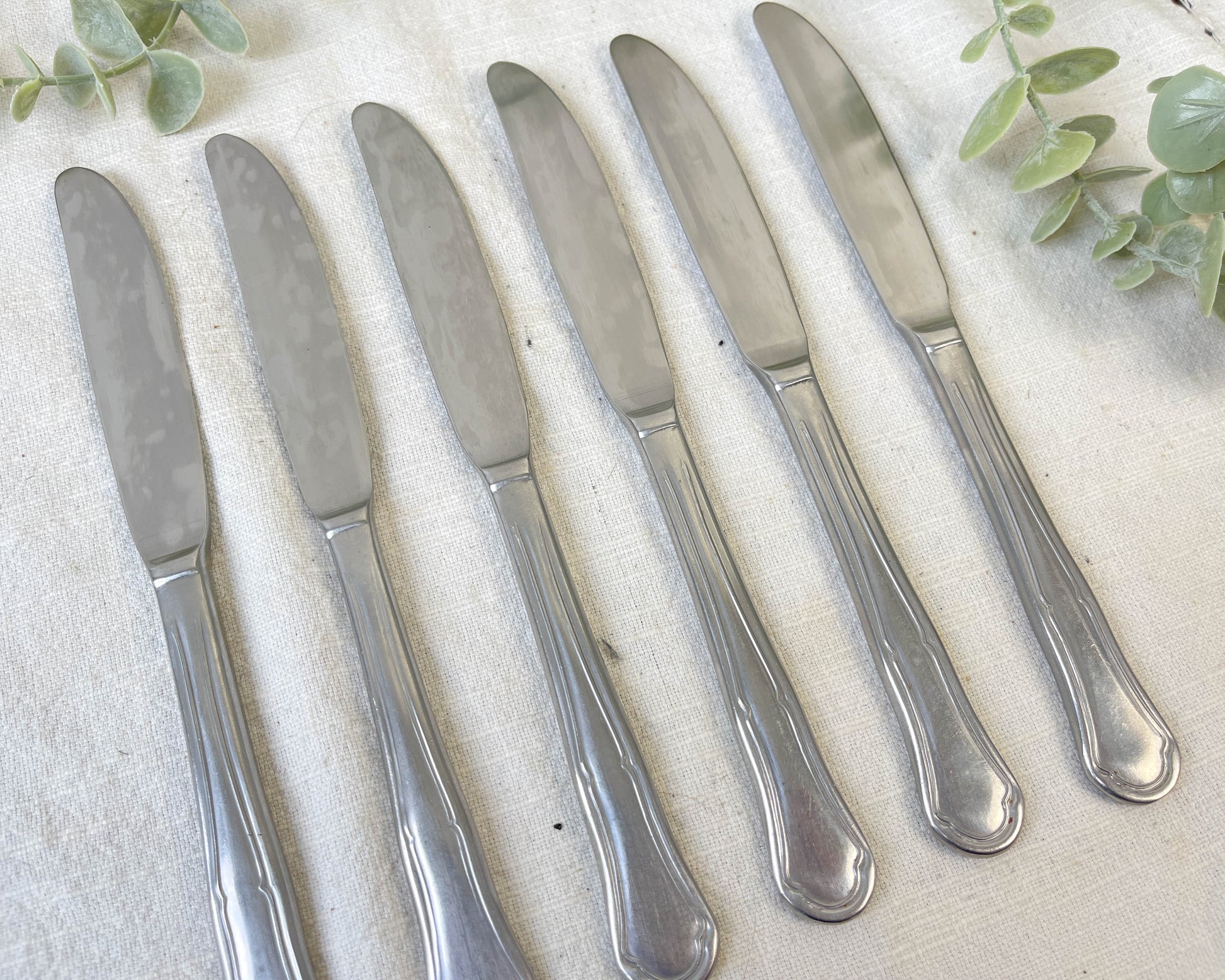 6 Couteaux vintages inox made in France