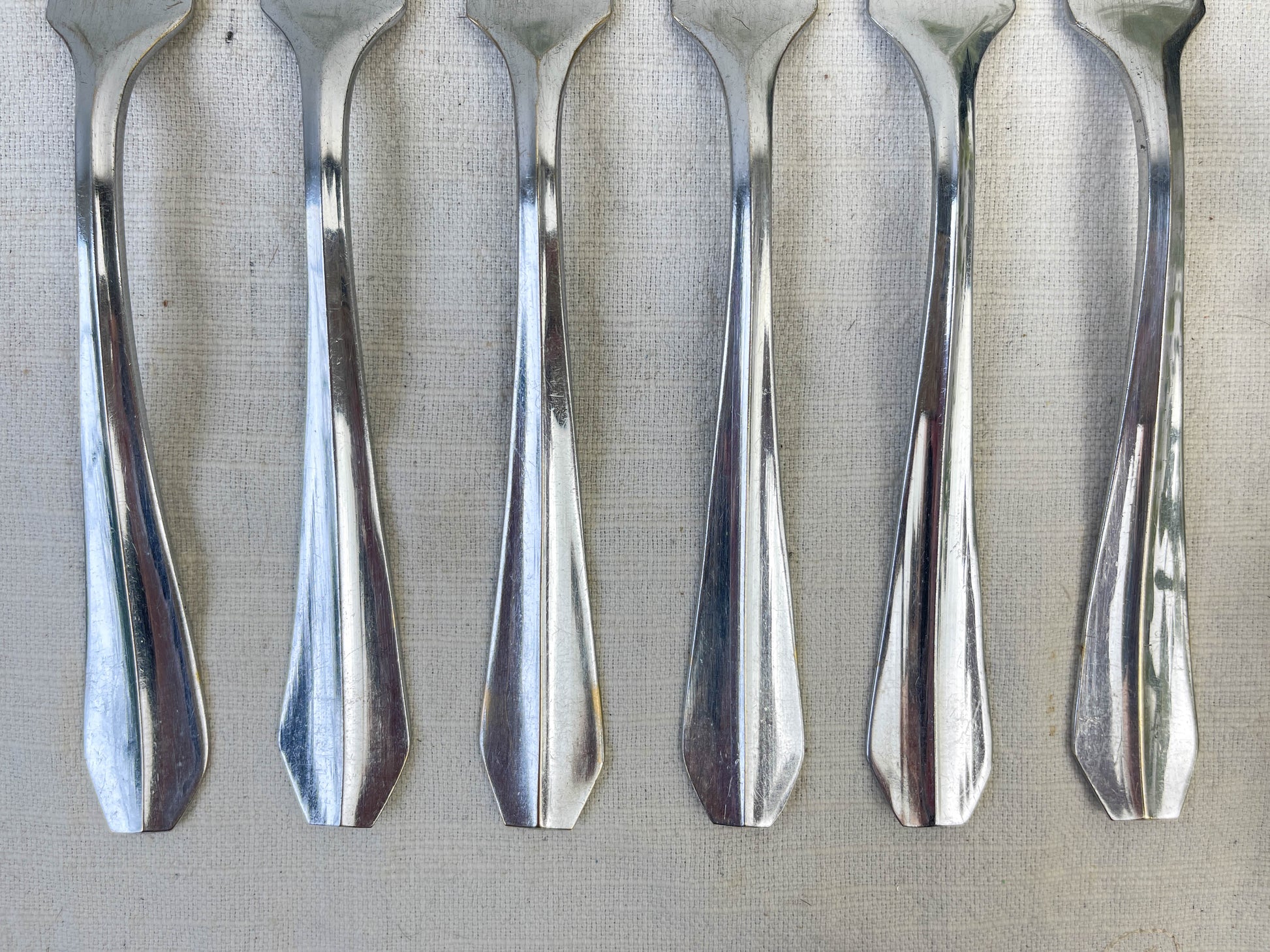 6 Fourchettes vintage en inox vlm italia
