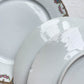 Assiettes plates porcelaine LIMOGES motif fleuri