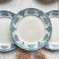 8 Assiettes vintage Terre de Fer Bleues + 8 Petites Assiettes porcelaine blanches dorée dépareillées