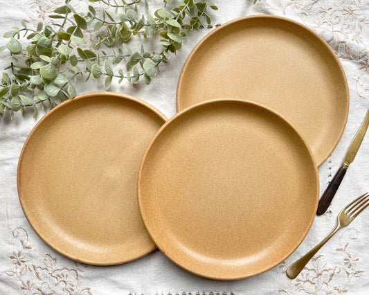 3 Assiettes Vintage en Grès Sarreguemines modèle Fermette made in France