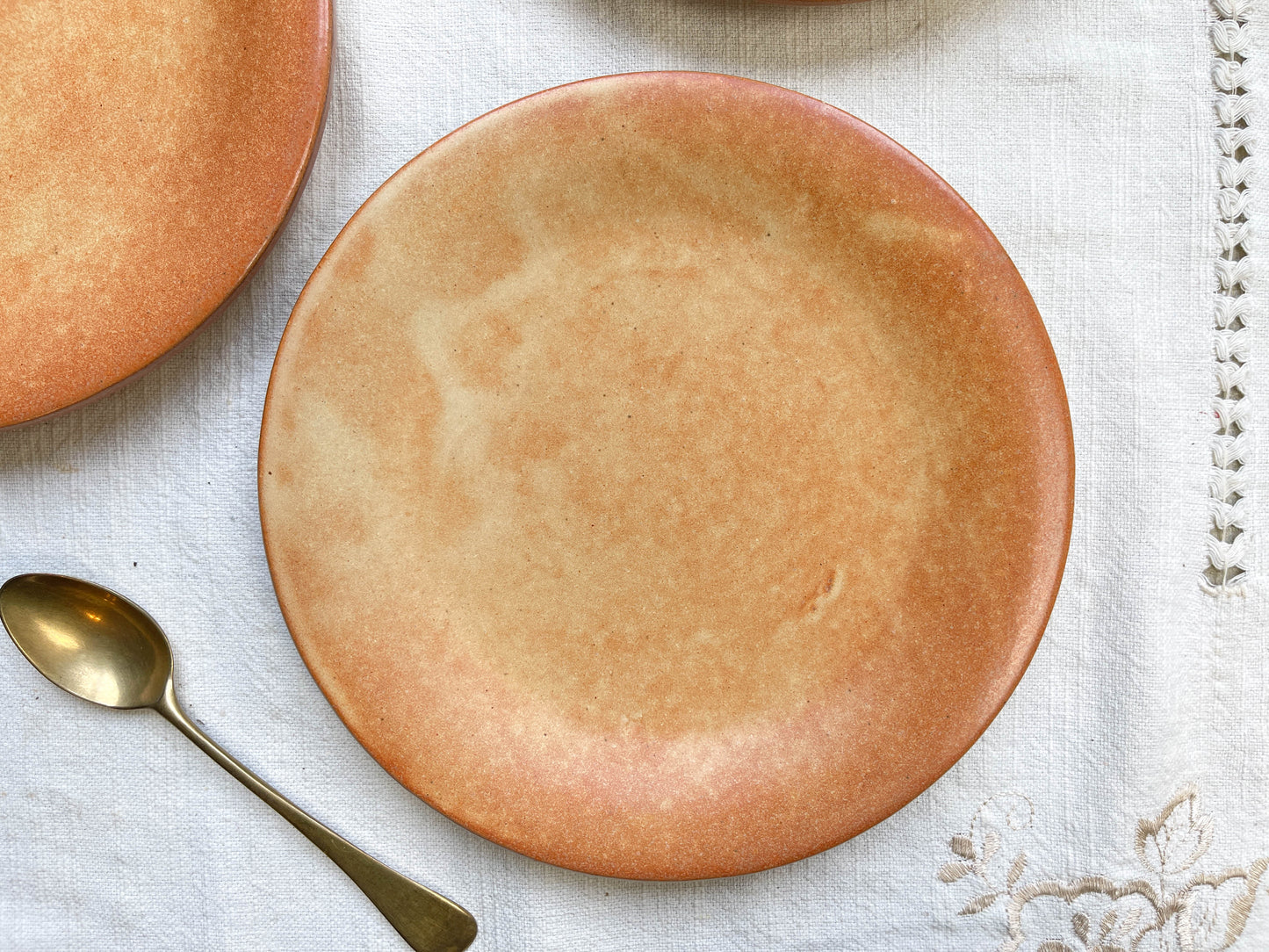 3 Petites Assiettes Vintage en Grès Vallauris