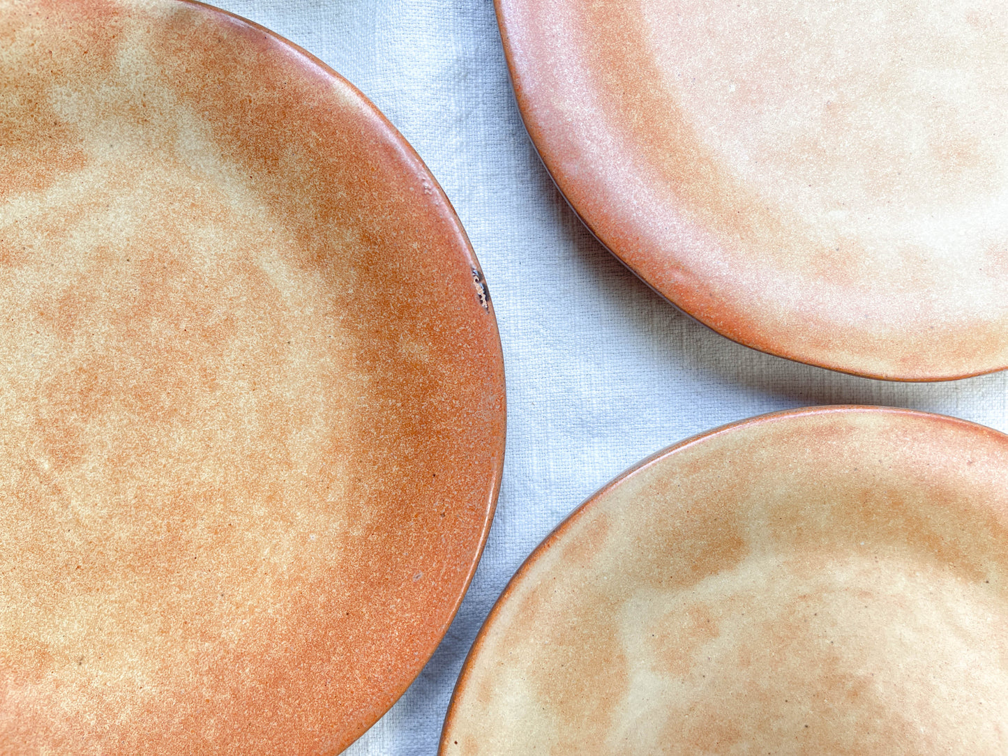3 Petites Assiettes Vintage en Grès Vallauris