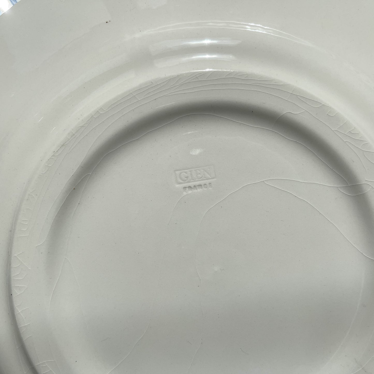 Lot de 7 Assiettes Plates Anciennes Faïence illustrée Gien