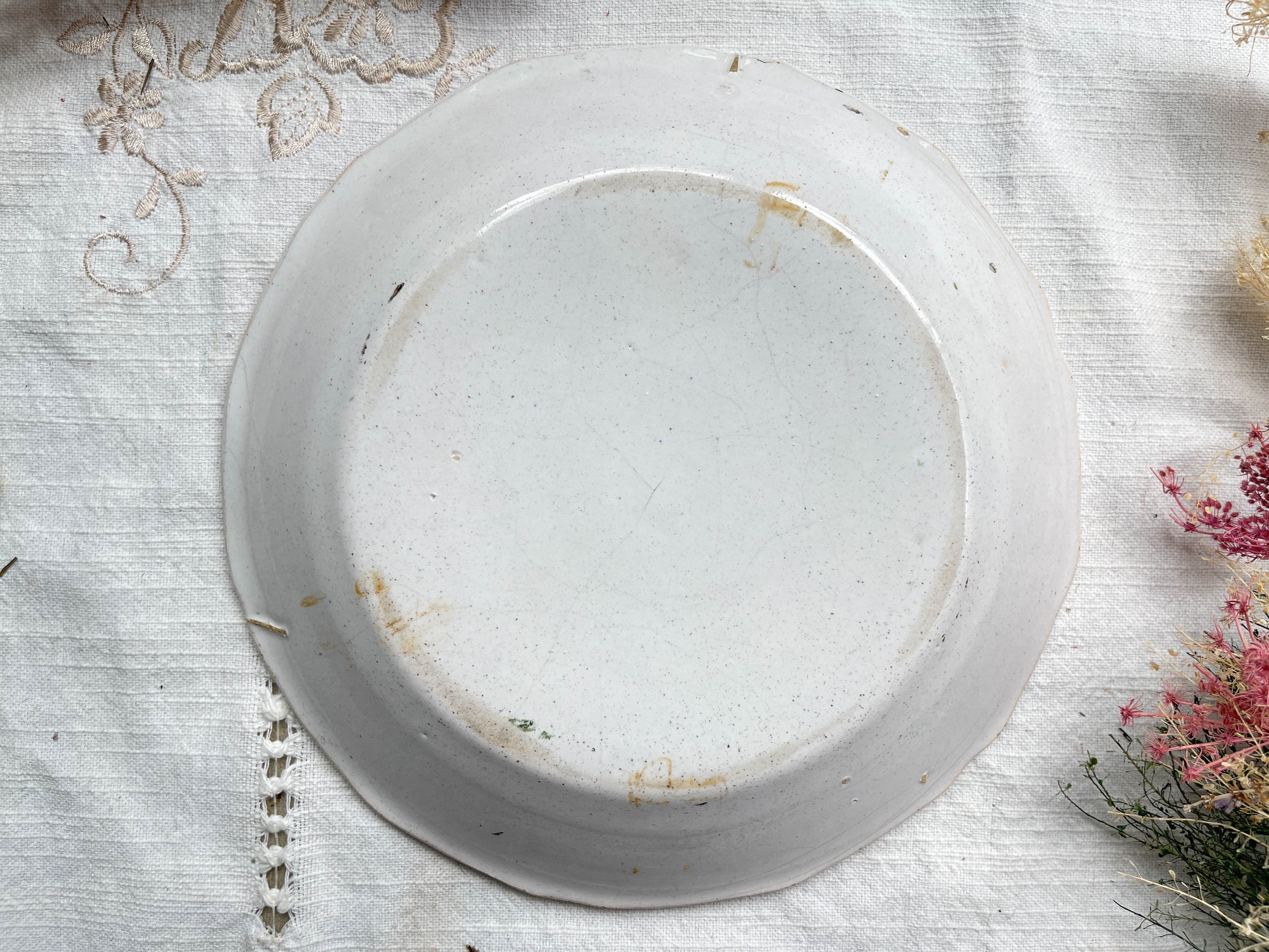 Ancienne assiette Faïence Française Coq révolutionnaire "Je chante pour la liberté 1791" Nevers XIXème