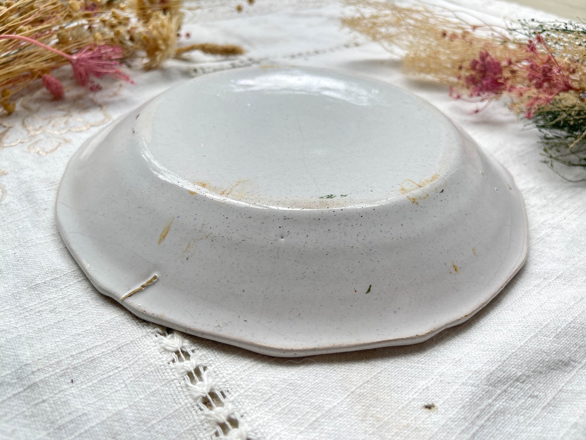 Ancienne assiette Faïence Française Coq révolutionnaire "Je chante pour la liberté 1791" Nevers XIXème