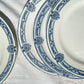 6 Assiettes plates Terre de fer bleue Salins modèle Arbois Ennege