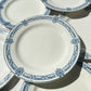 8 Assiettes plates Terre de fer bleue Salins modèle Arbois Ennege