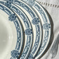 6 Assiettes plates Terre de fer bleue Salins modèle Arbois Ennege