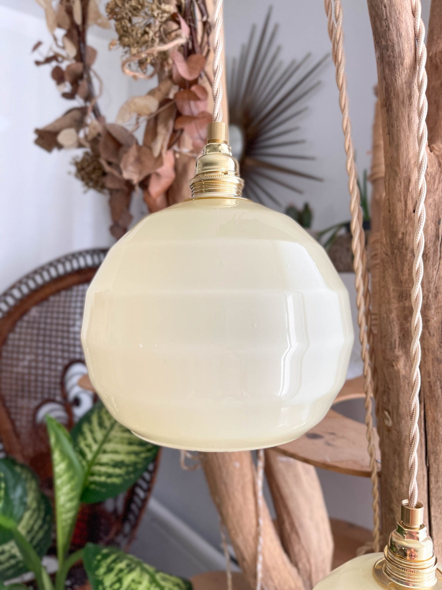 Baladeuses-vintage-verre-de-Clichy-jaune-personnalisables