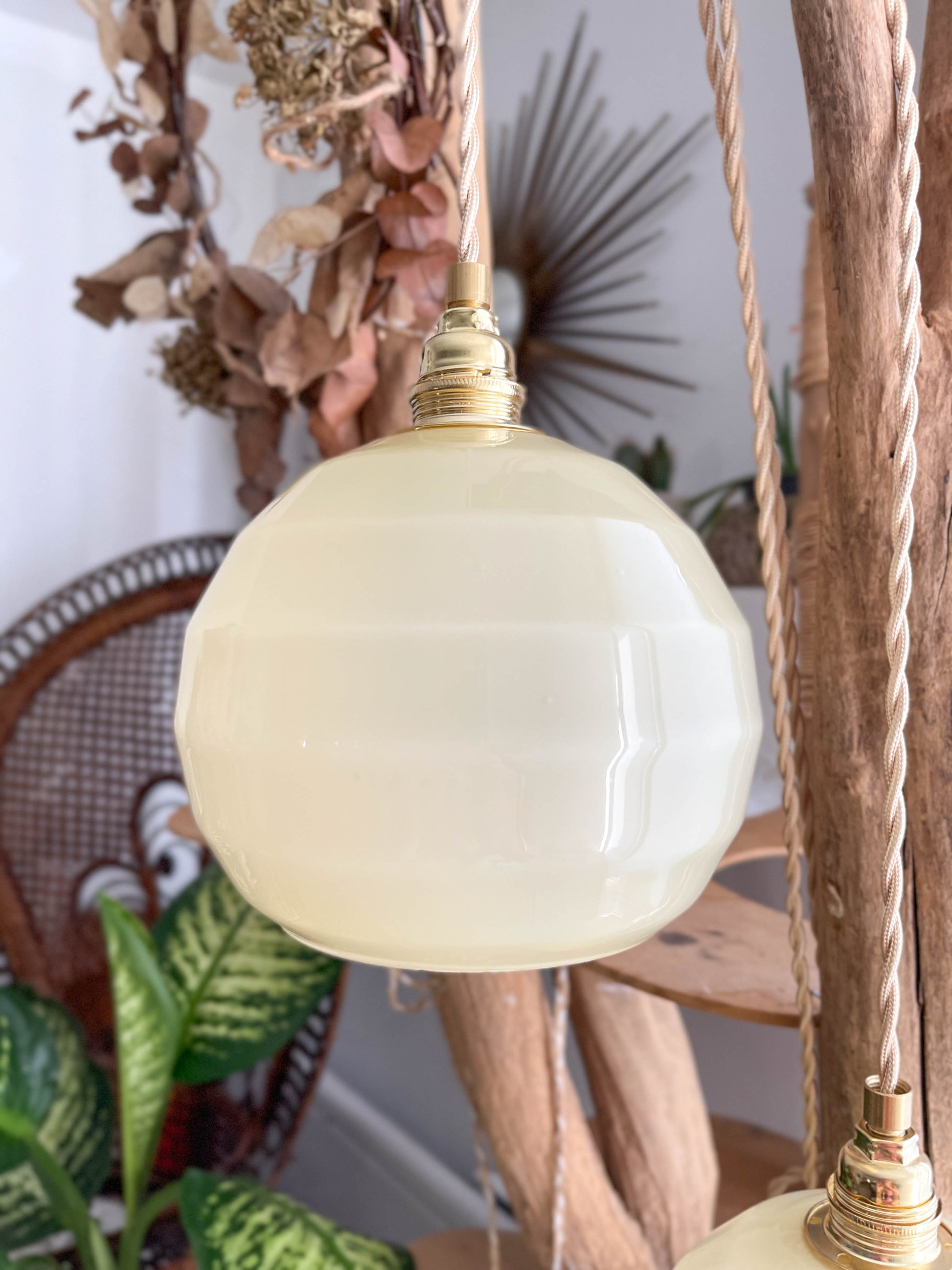 Baladeuses-vintage-verre-de-Clichy-jaune-personnalisables
