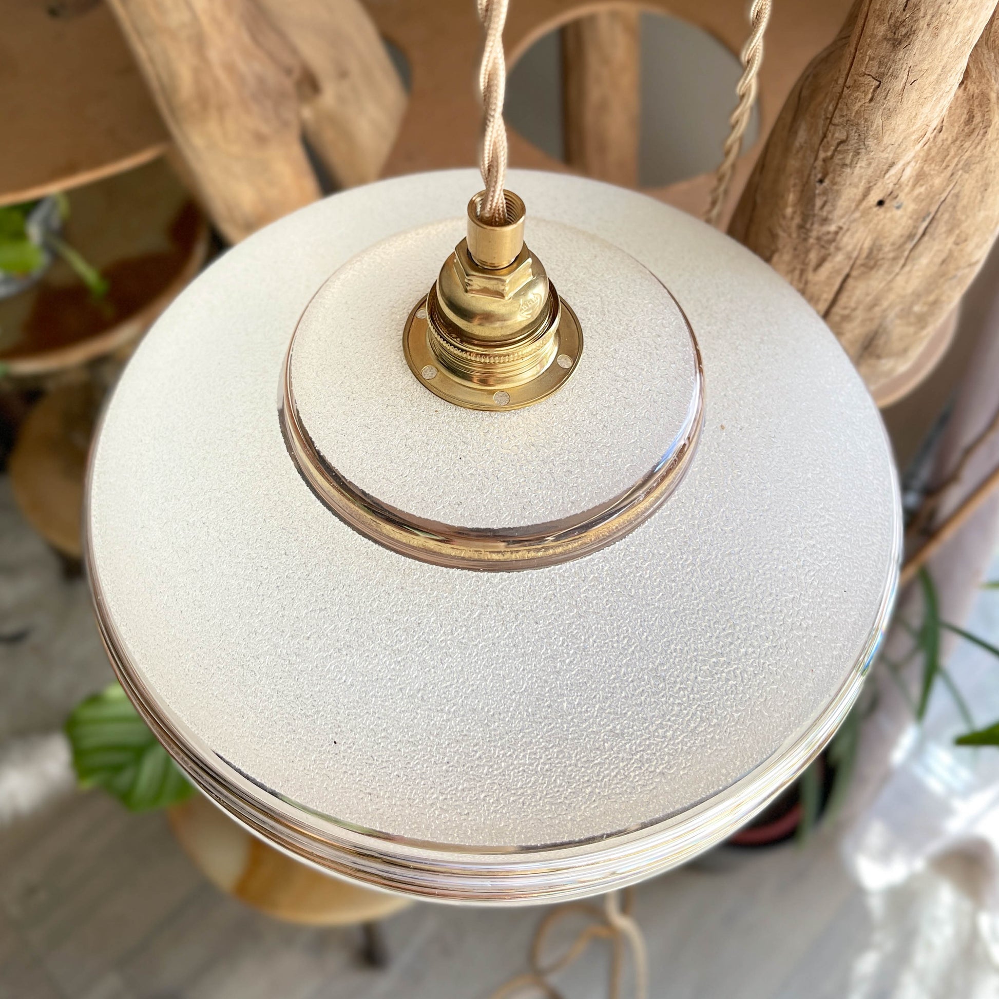 Lampe Baladeuse globe vintage style Art déco personnalisable