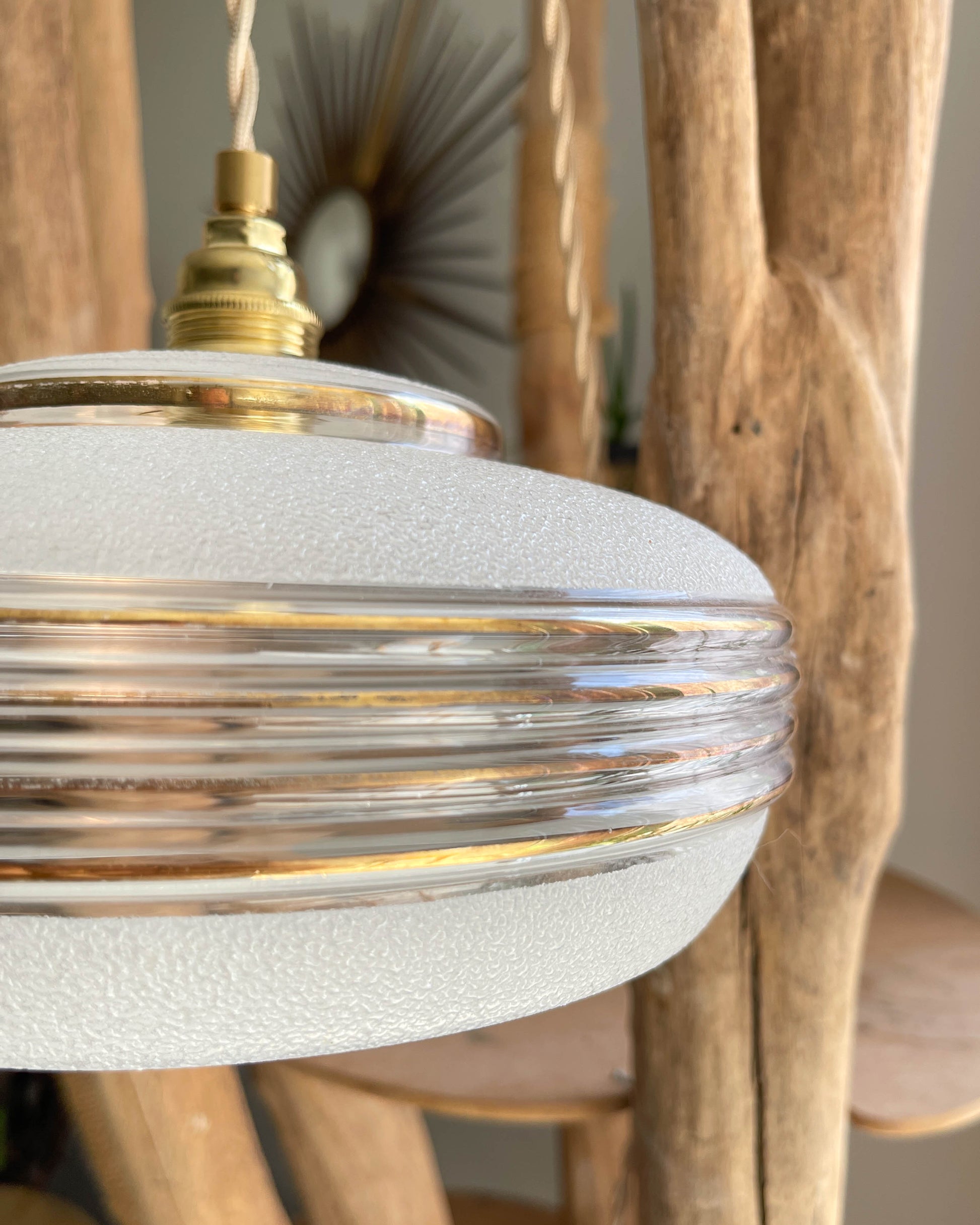 Lampe Baladeuse globe vintage style Art déco personnalisable