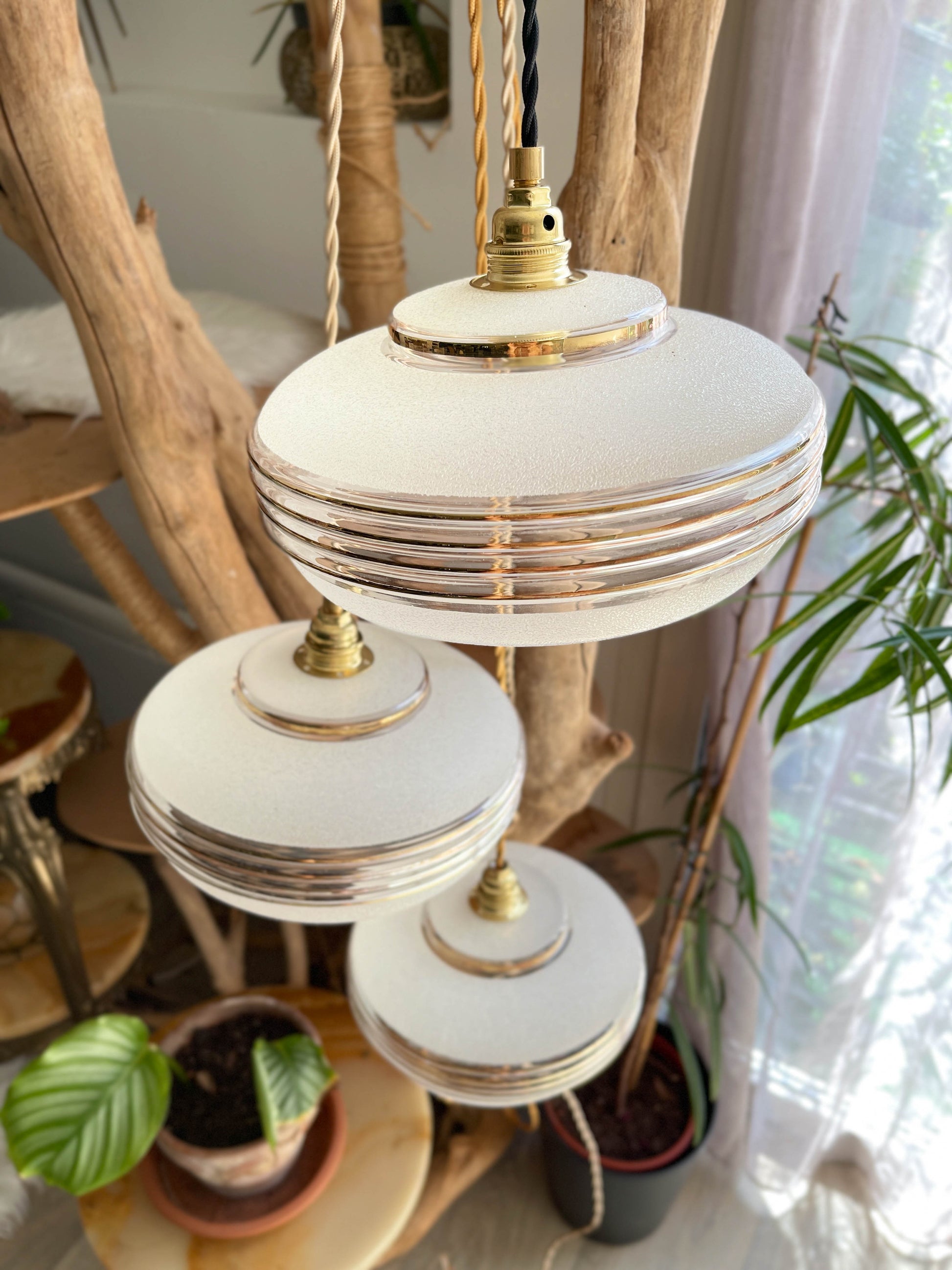 Lampe Baladeuse globe vintage style Art déco personnalisable