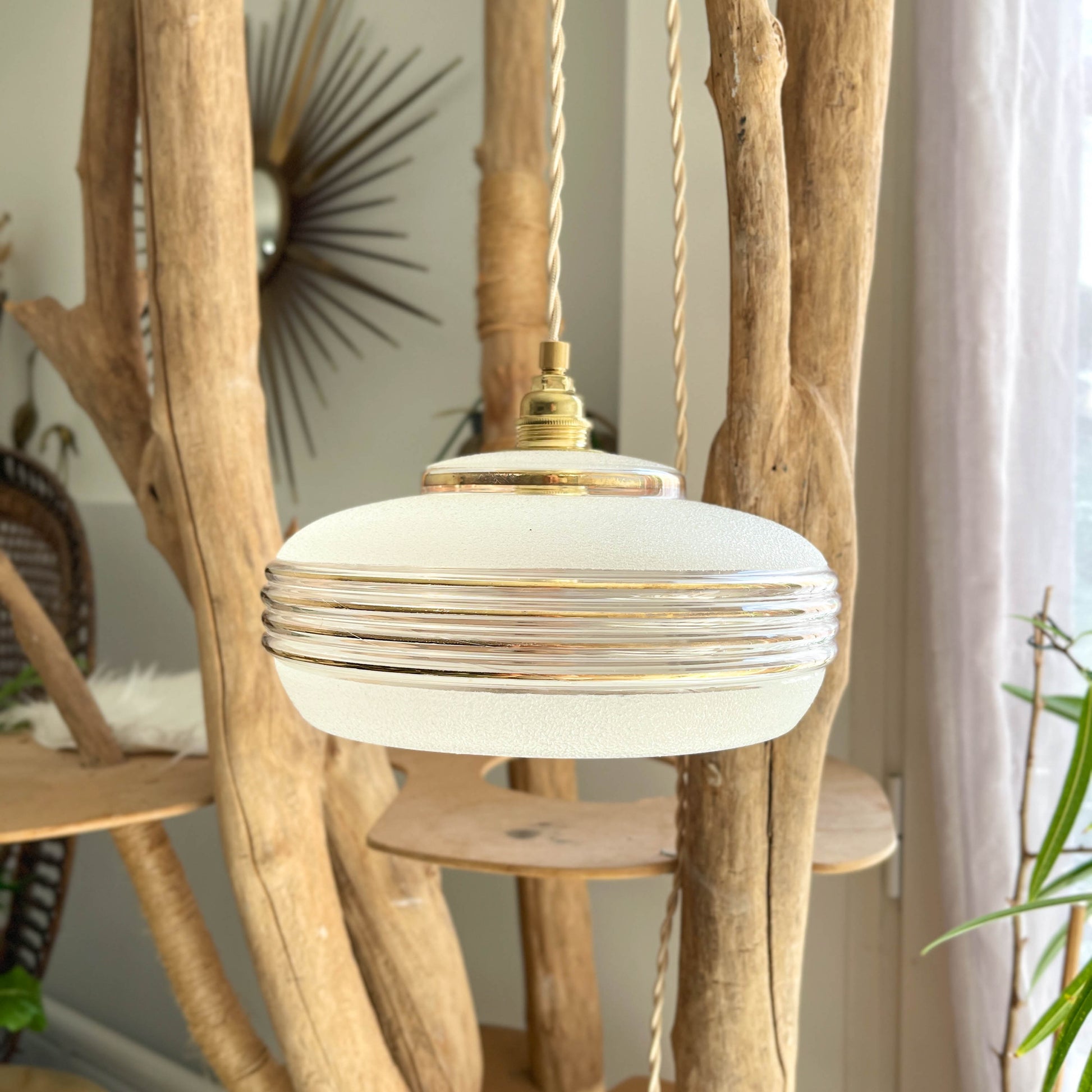 Lampe Baladeuse globe vintage style Art déco personnalisable