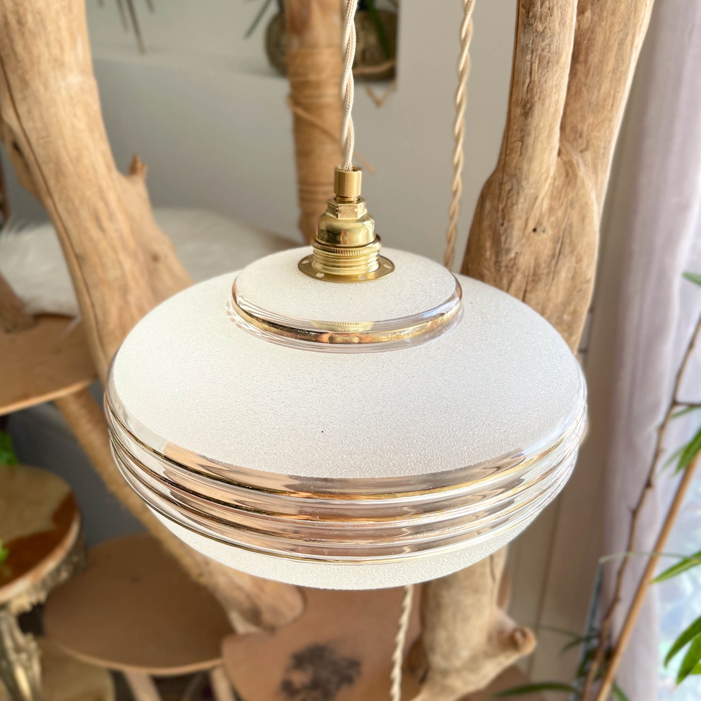 Lampe Baladeuse globe vintage style Art déco personnalisable