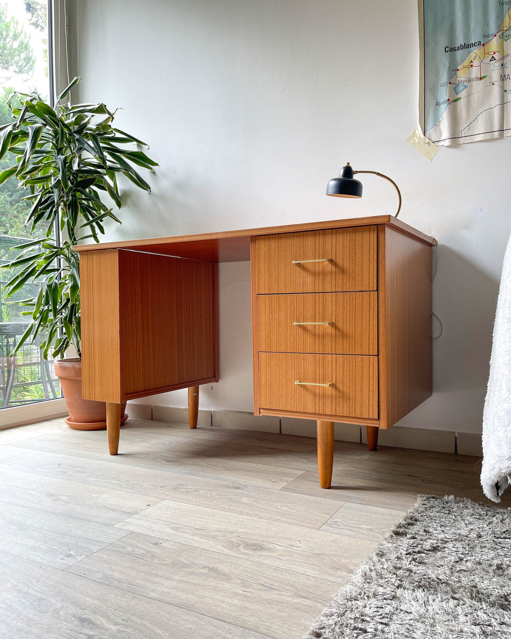 Bureau vintage style scandinave 1970