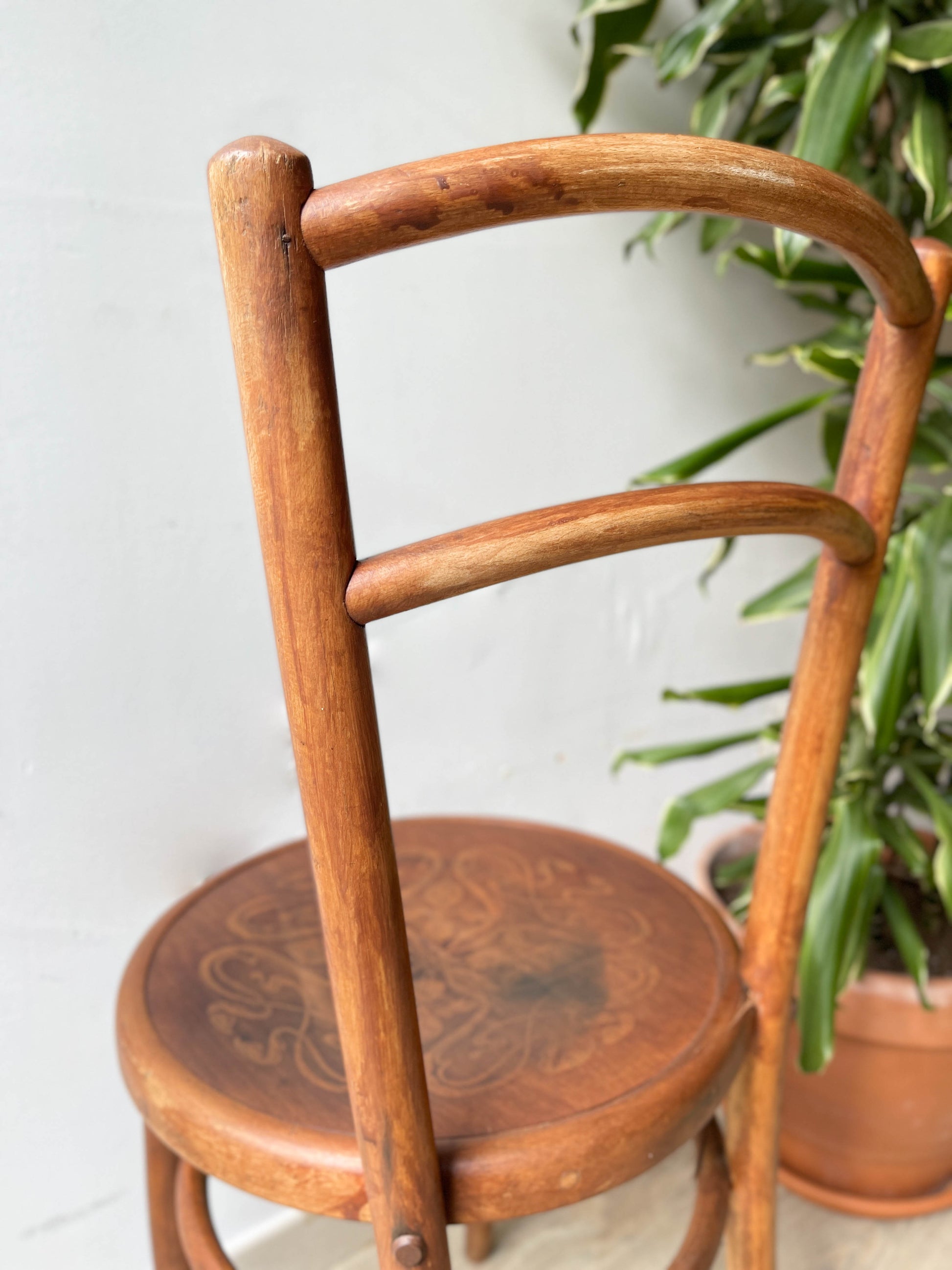Chaise bistrot Fischel gravée, 1920