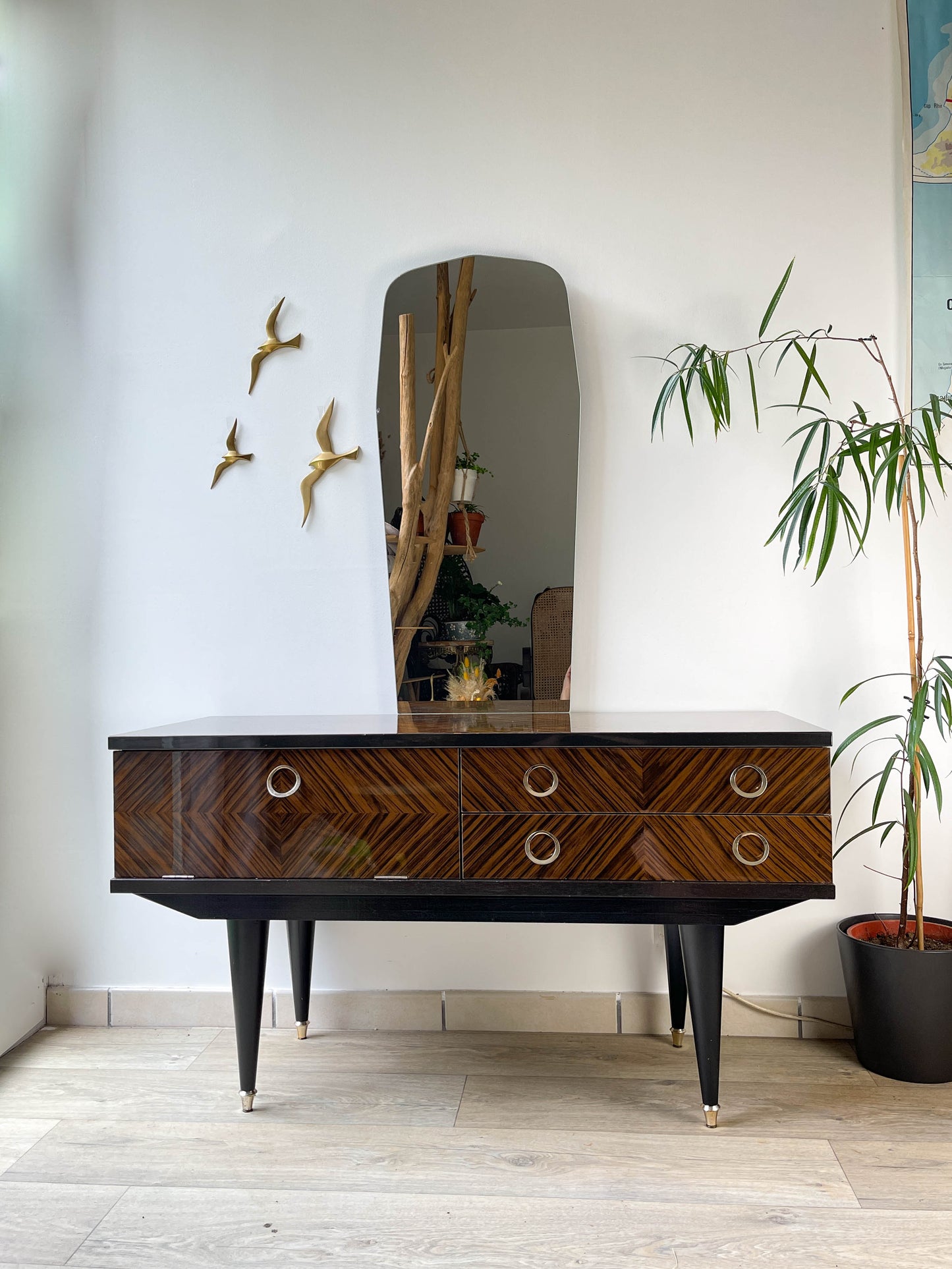 Coiffeuse vintage en Formica, 1960