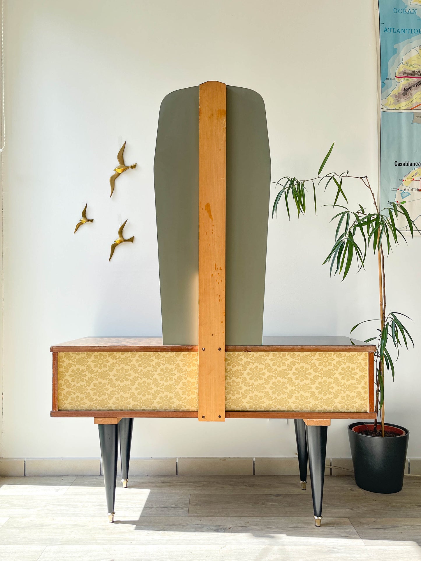 Coiffeuse vintage en Formica, 1960