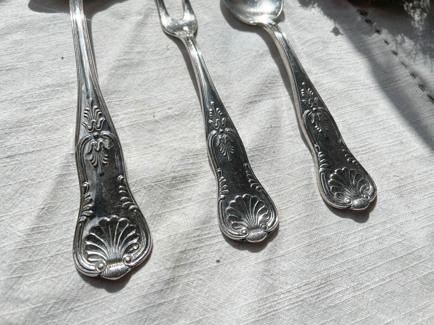 Couverts de service vintage style Rocaille