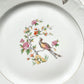 Plat à gâteau vintage en porcelaine de Limoges Berry motif oiseau de paradis 