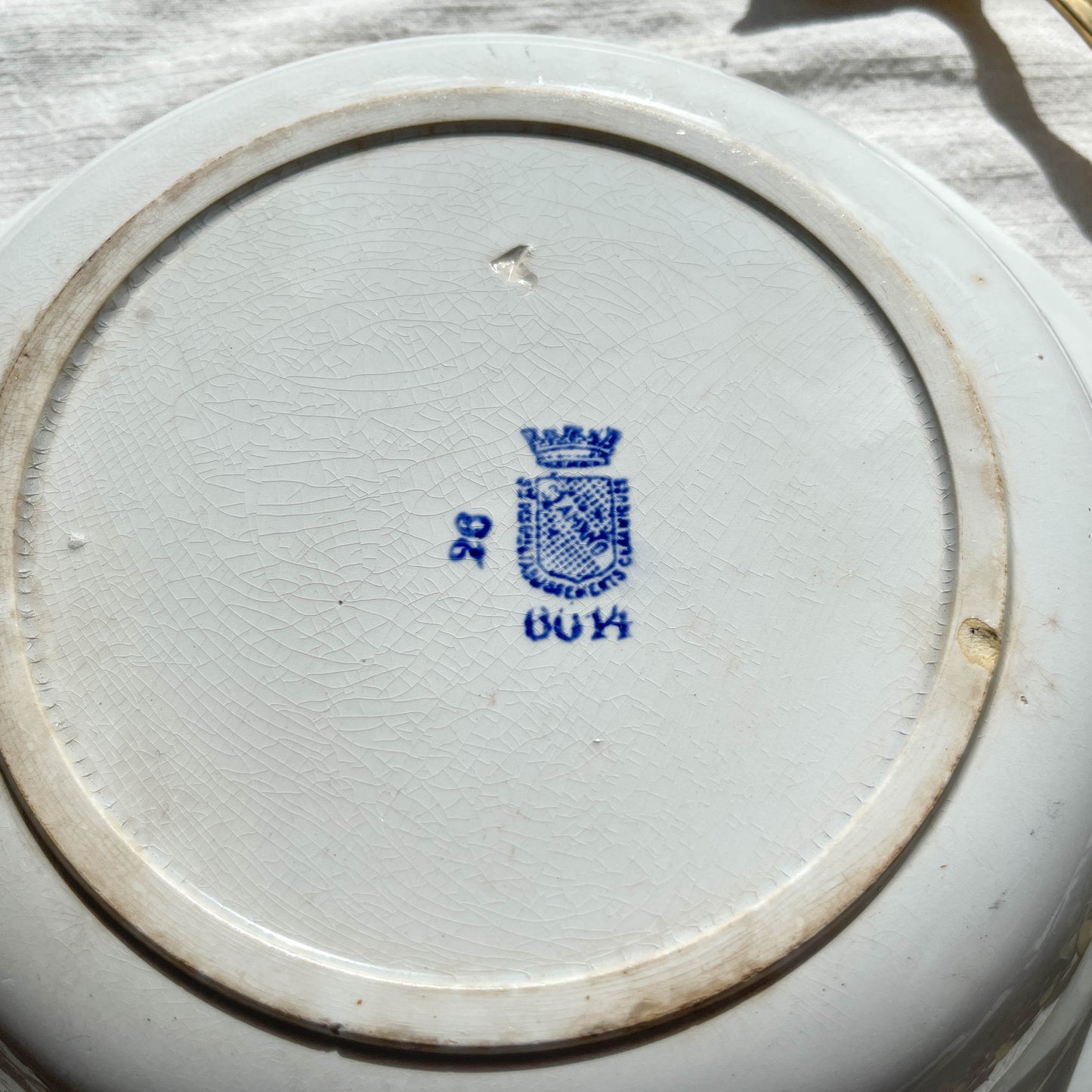Plat creux vintage Terre de fer St Amand modèle "6014" Made in France