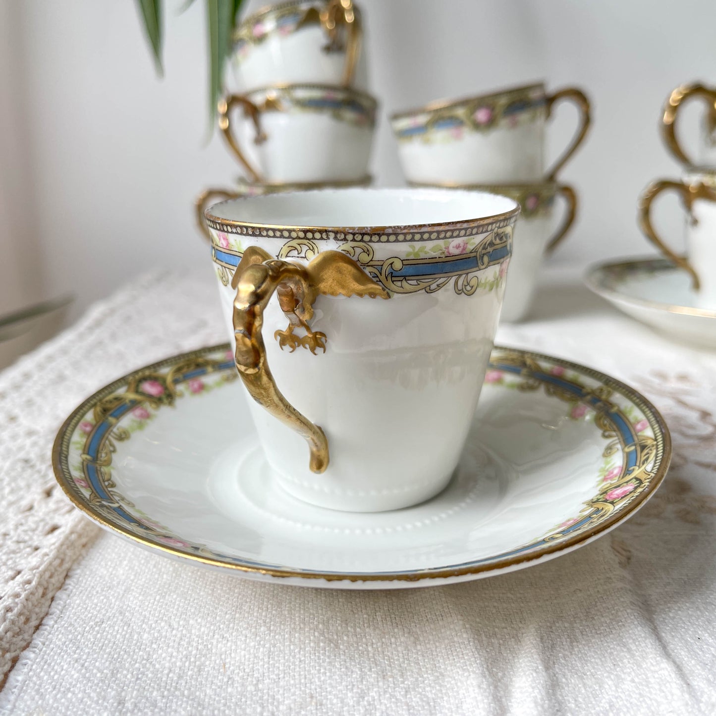 Service à thé et café 12 personnes Limoges Chabrol & Poirier - Porcelaine Française