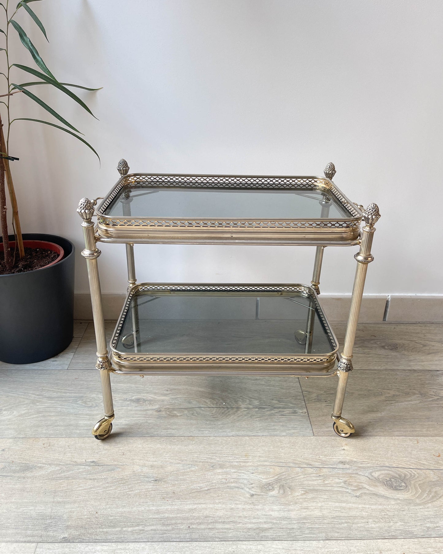 Table desserte roulante Maison Bagues 1960