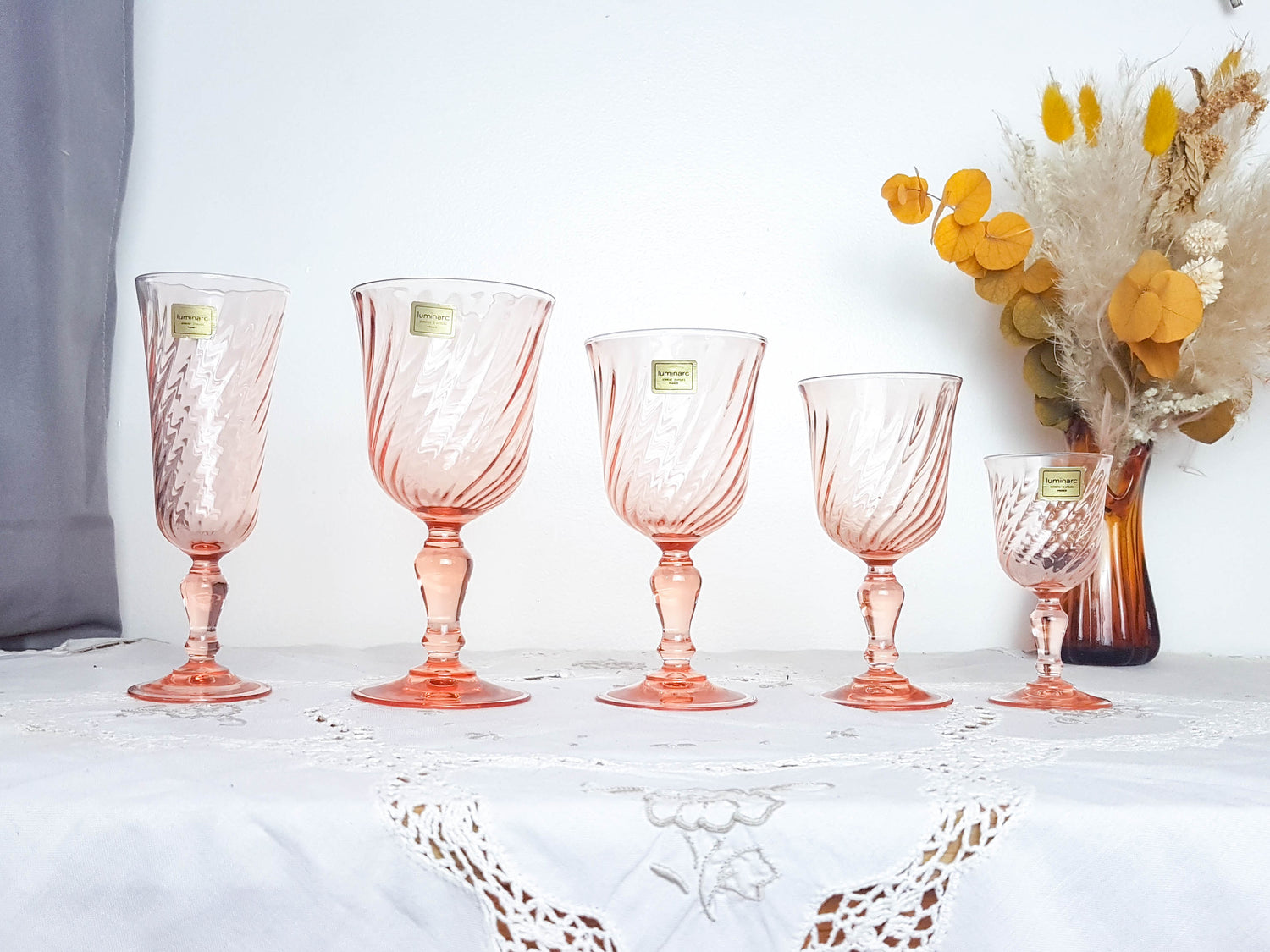 Verres rose Rosaline Luminarc Made in France