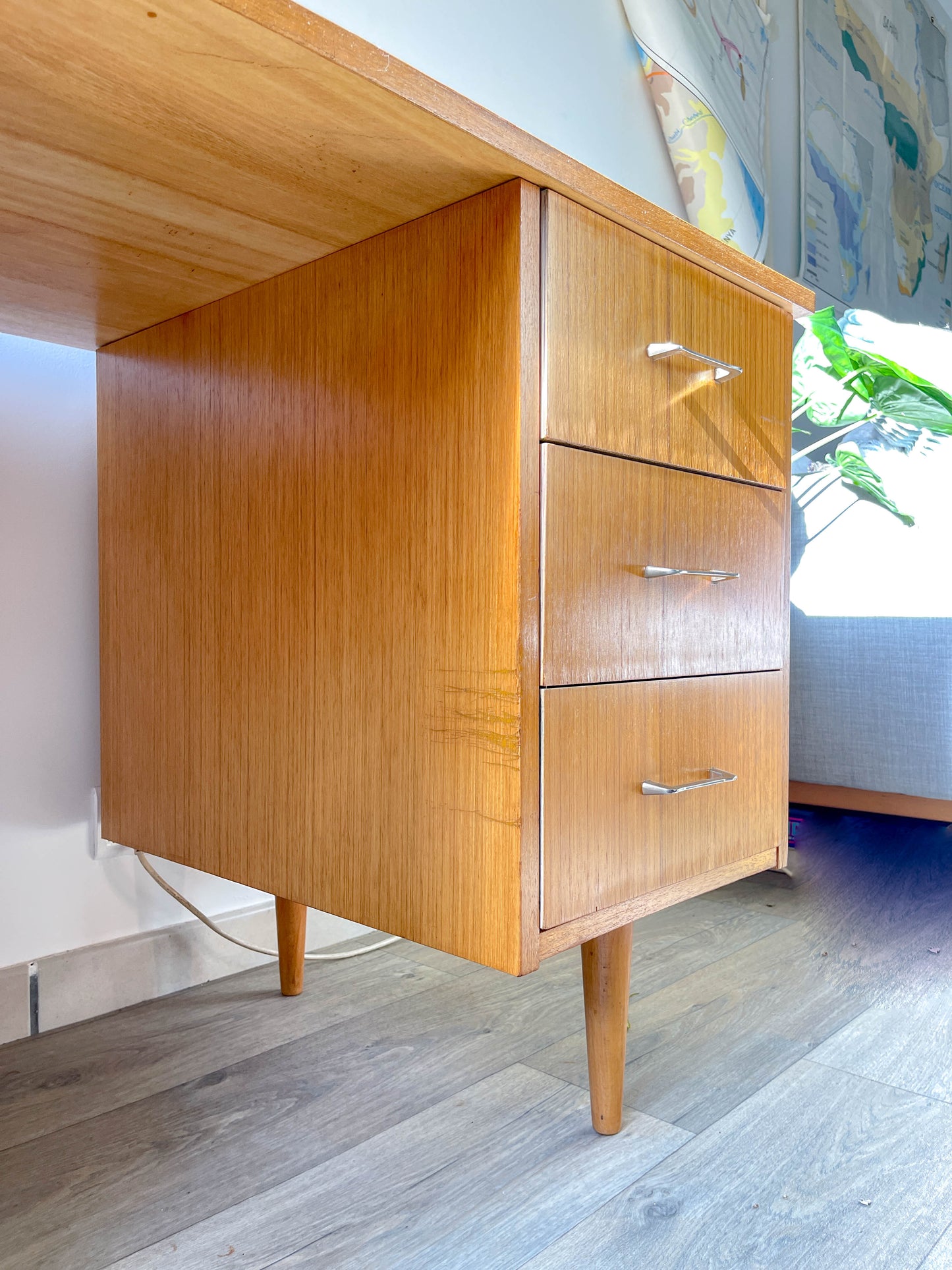 Bureau vintage style scandinave 1970