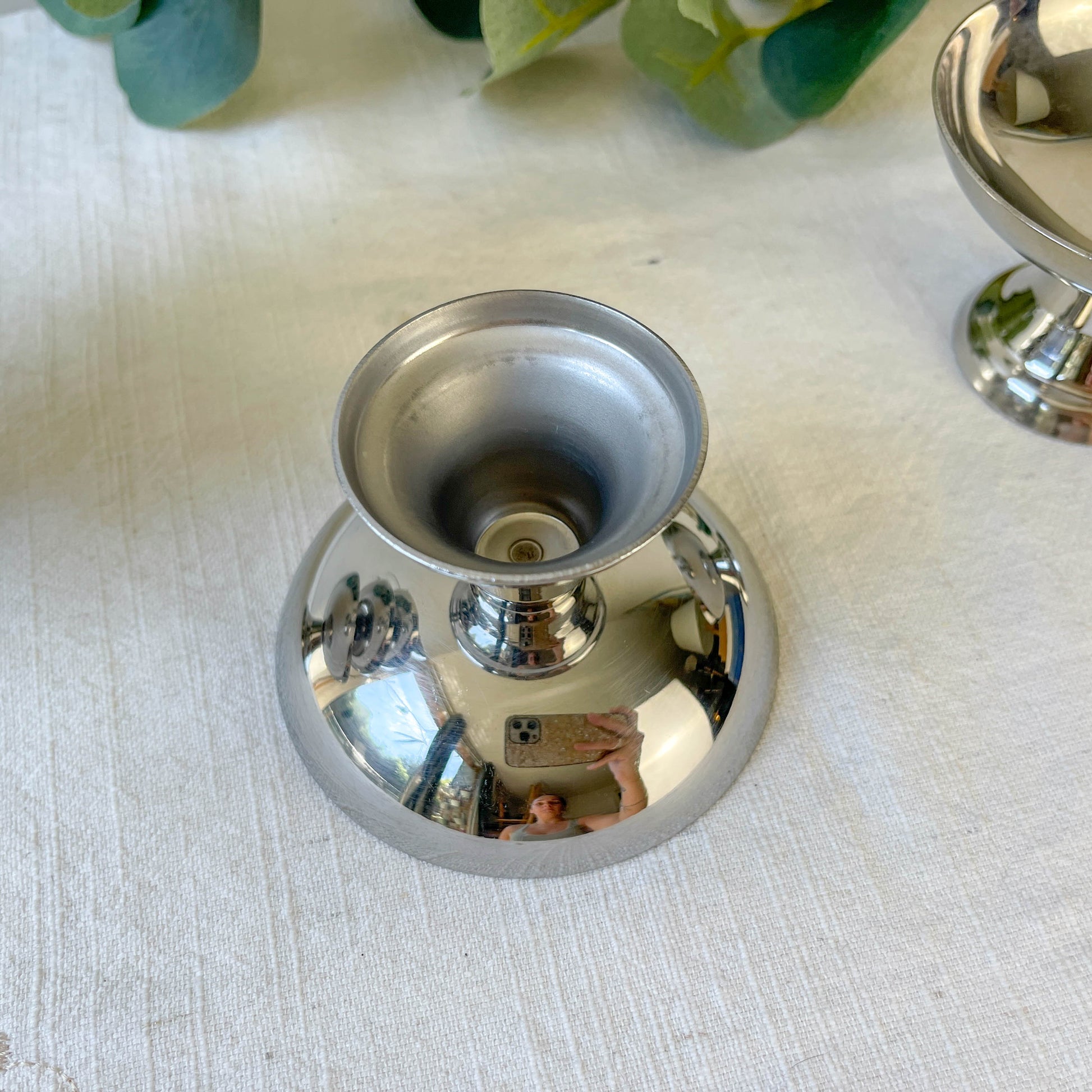 6 Coupelles Vintage Inox Années 70