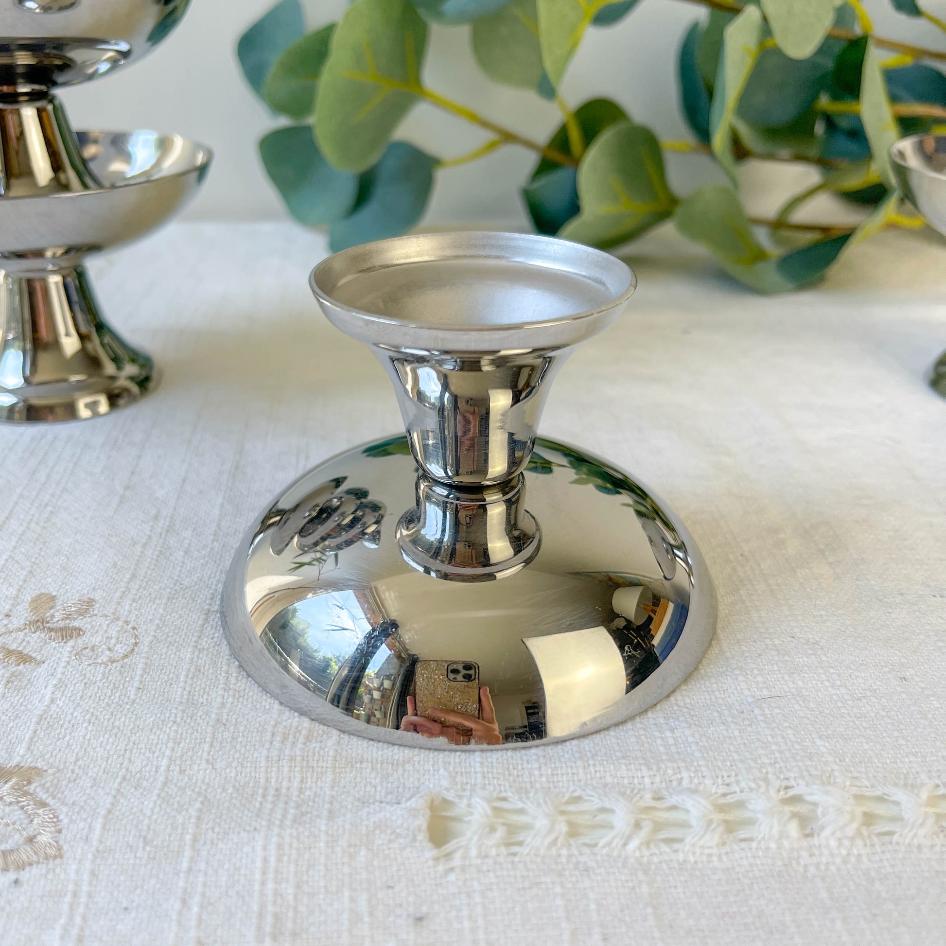 6 Coupelles Vintage Inox Années 70