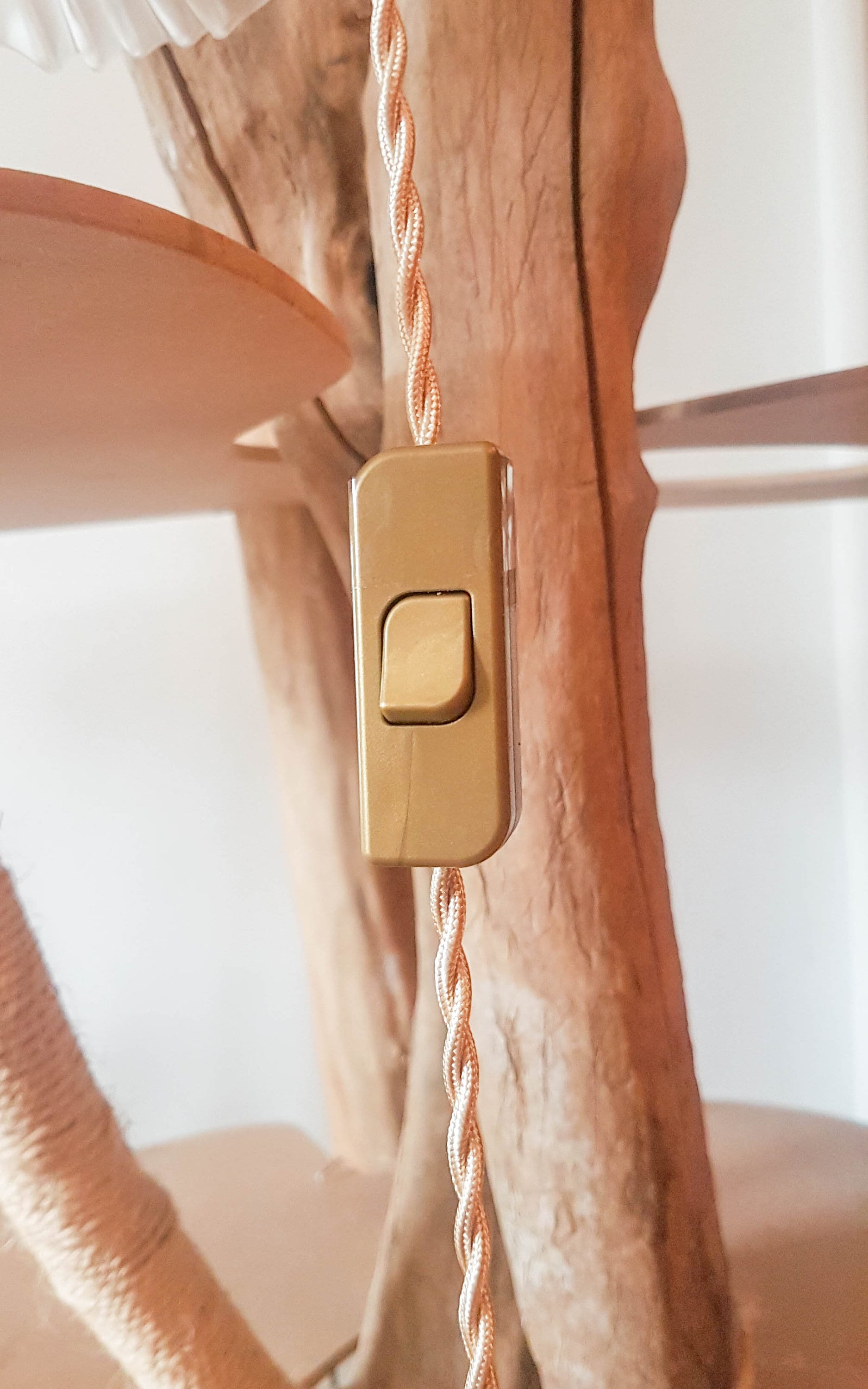Suspension vintage effet cannage 1970 - Abat-jour cannage