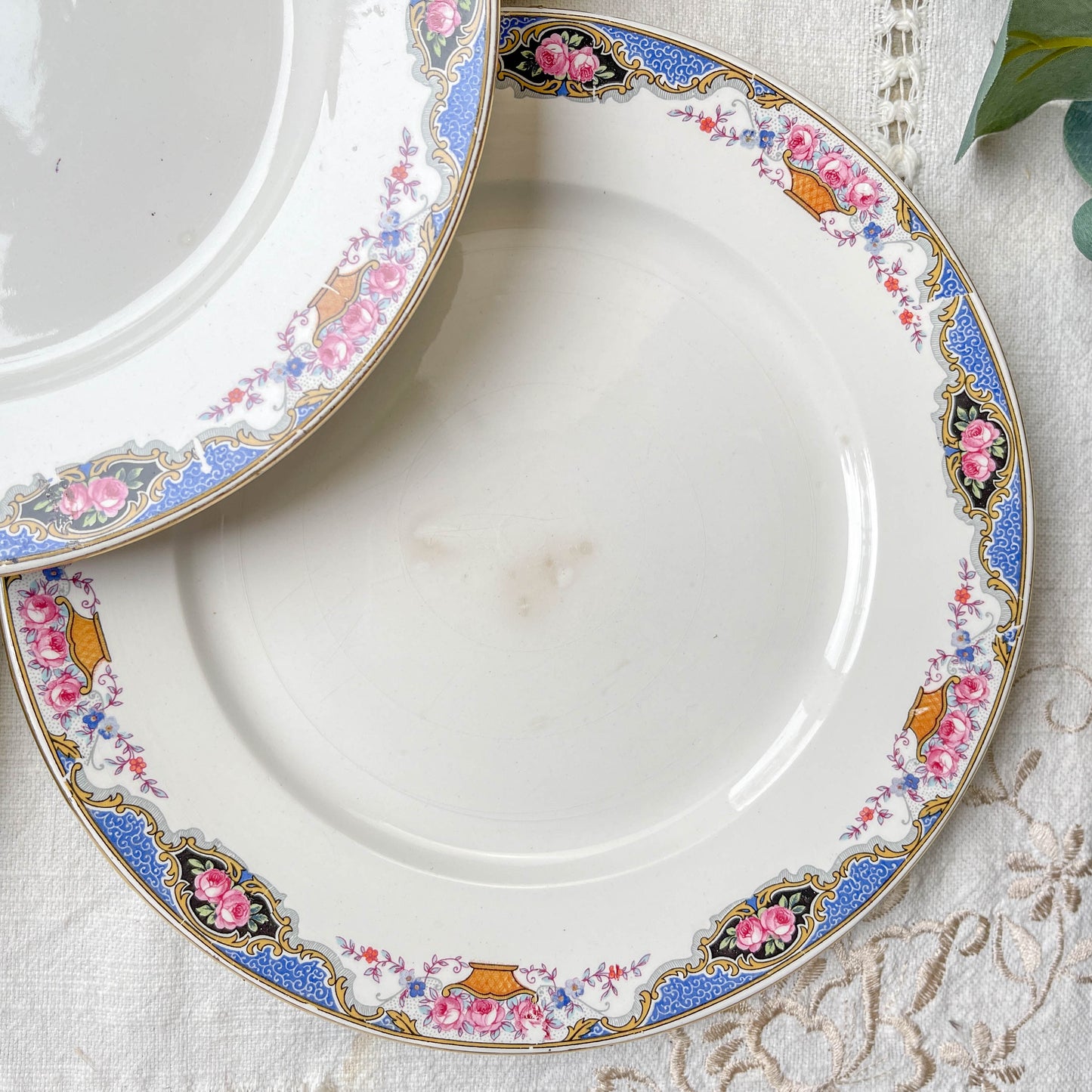 6 Petites assiettes vintage fleuries DIGOIN SARREGUEMINES – Années 1950