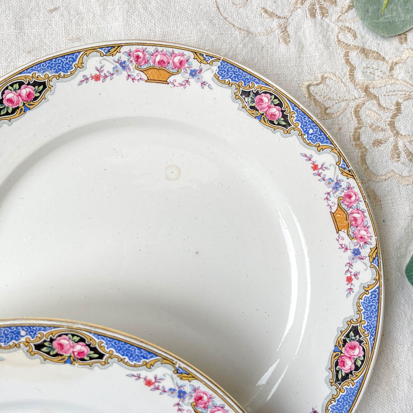 6 Petites assiettes vintage fleuries DIGOIN SARREGUEMINES – Années 1950