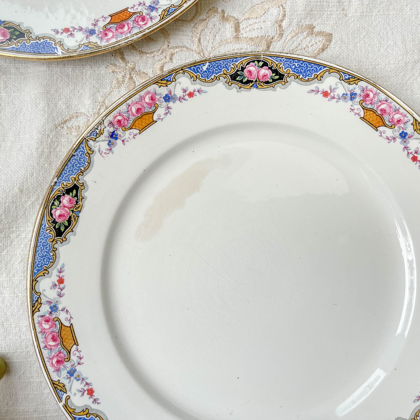 6 Petites assiettes vintage fleuries DIGOIN SARREGUEMINES – Années 1950