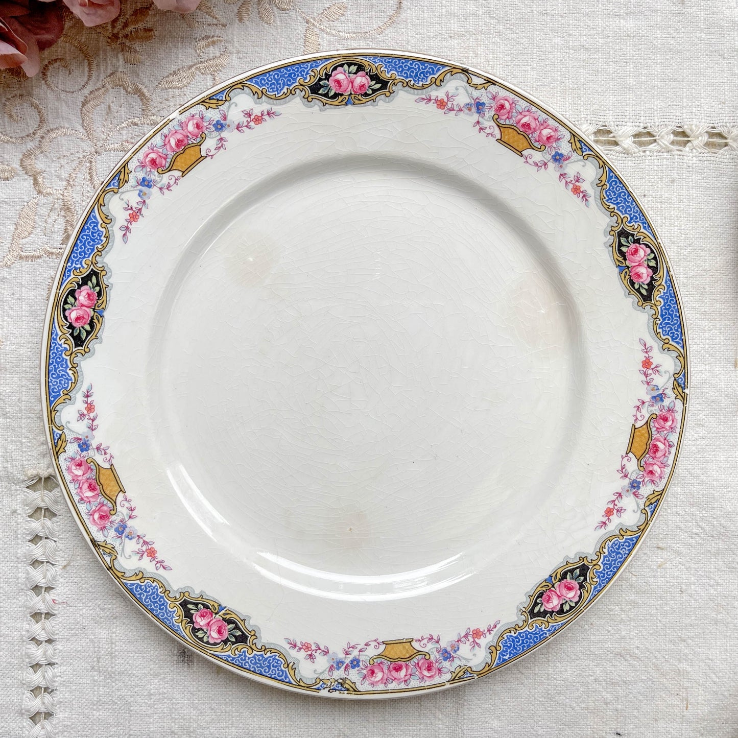 6 Petites assiettes vintage fleuries DIGOIN SARREGUEMINES – Années 1950
