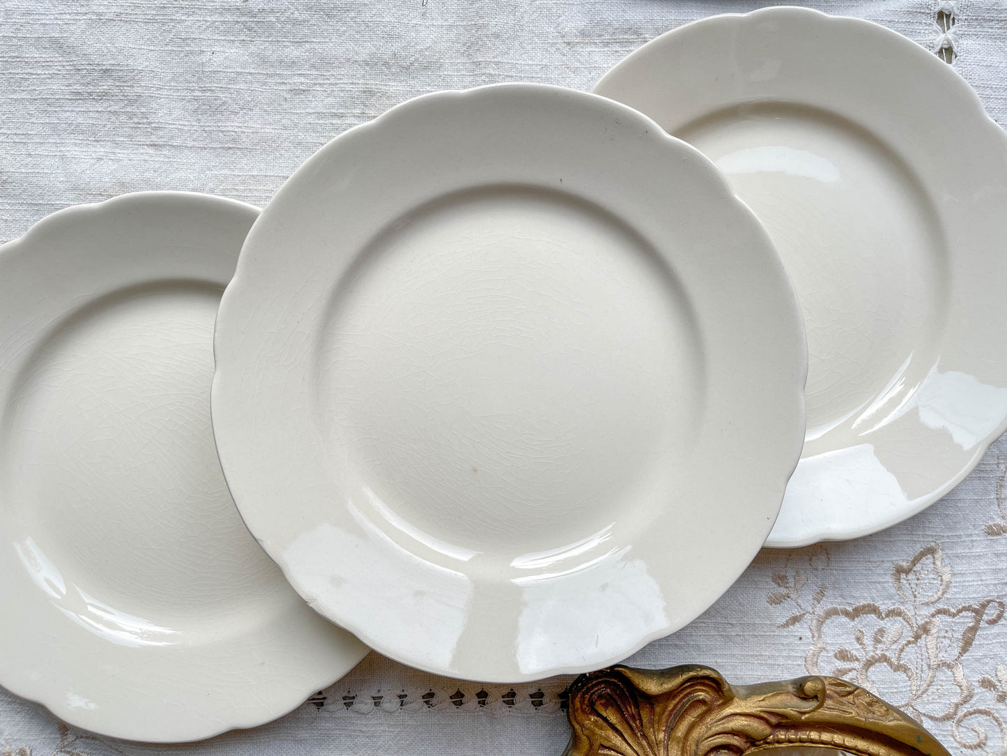 7 Petites Assiettes Vintage en Porcelaine Blanche – Villeroy & Boch