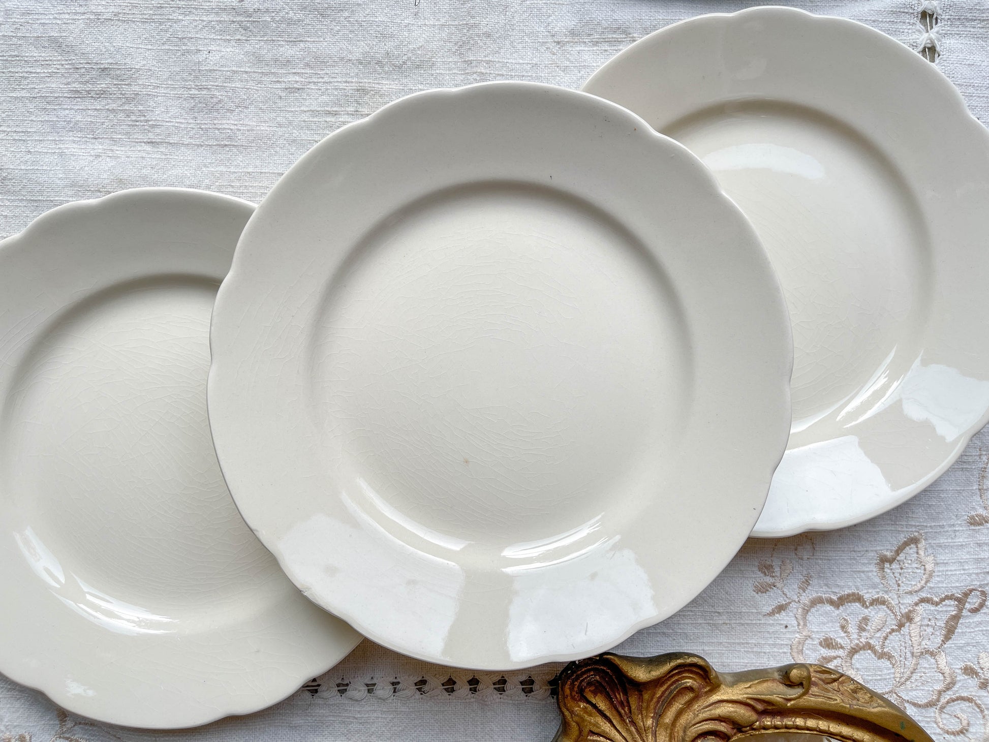 7 Petites Assiettes Vintage en Porcelaine Blanche – Villeroy & Boch