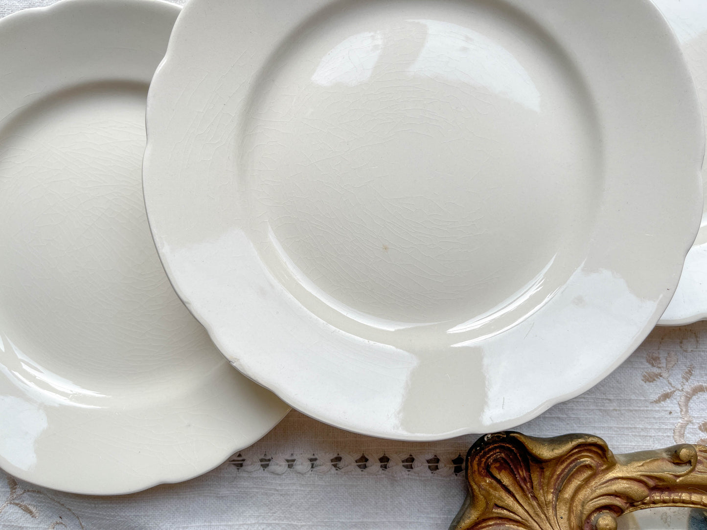 7 Petites Assiettes Vintage en Porcelaine Blanche – Villeroy & Boch