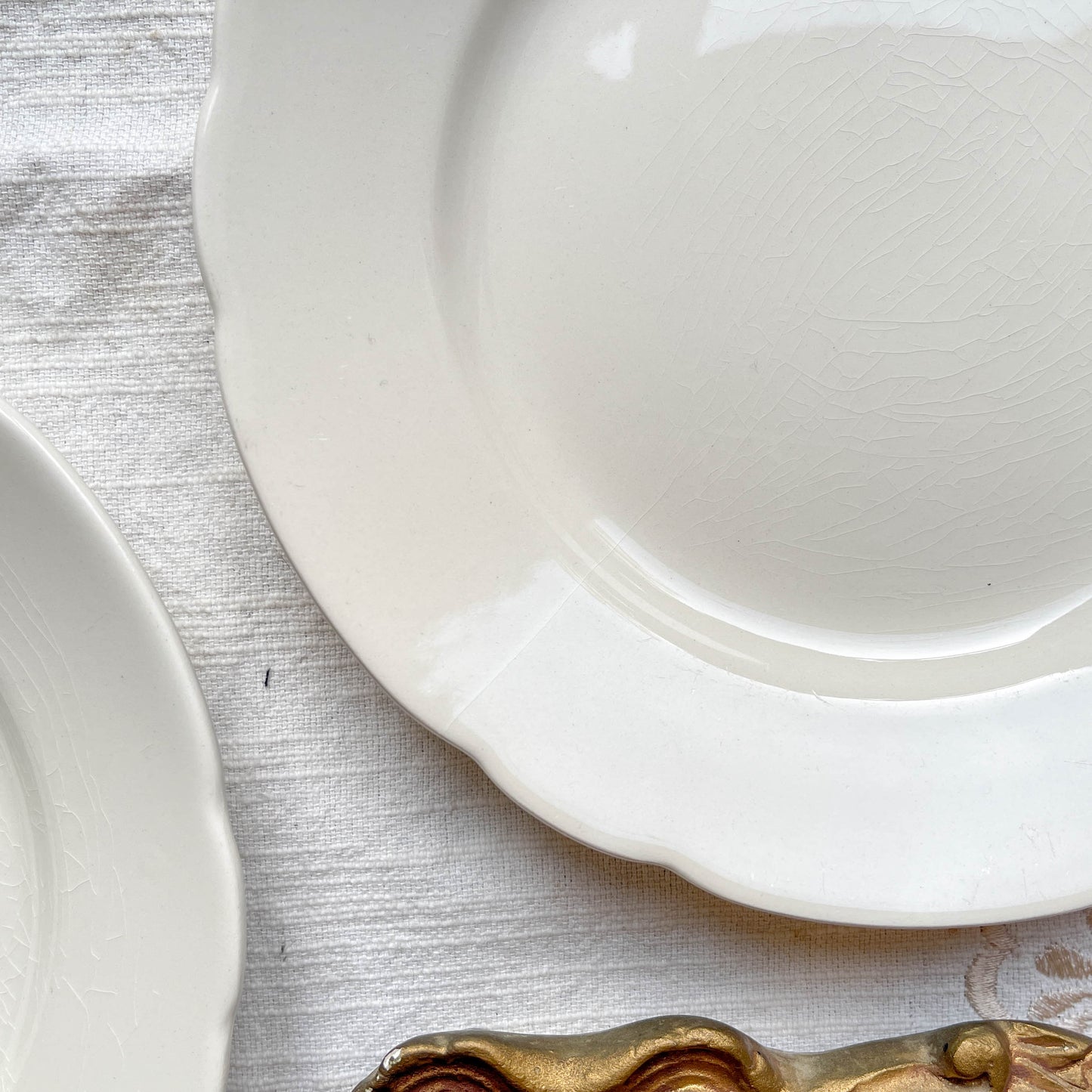 7 Petites Assiettes Vintage en Porcelaine Blanche – Villeroy & Boch