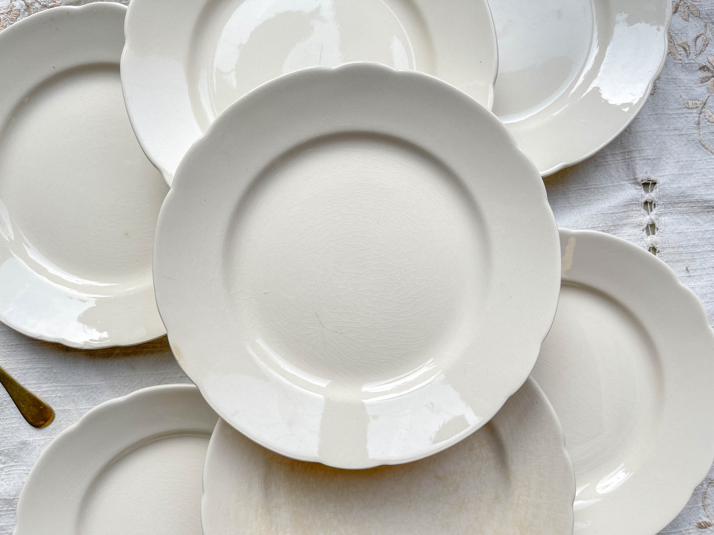 7 Vintage Small White Porcelain Plates – Villeroy & Boch