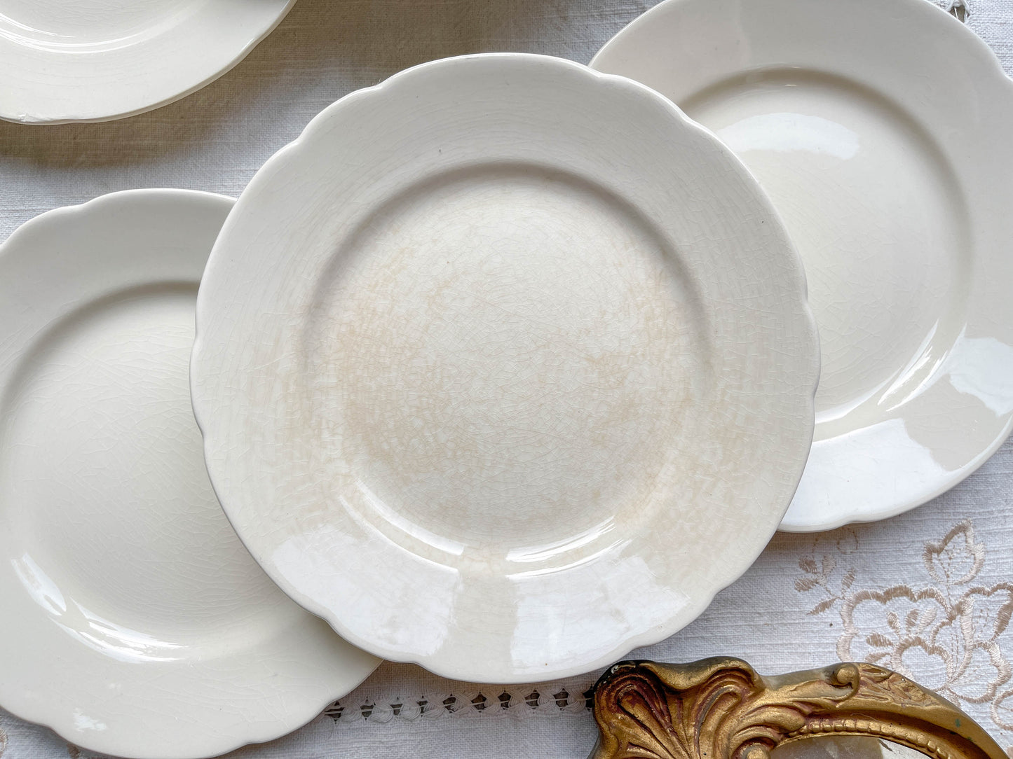 7 Vintage Small White Porcelain Plates – Villeroy & Boch