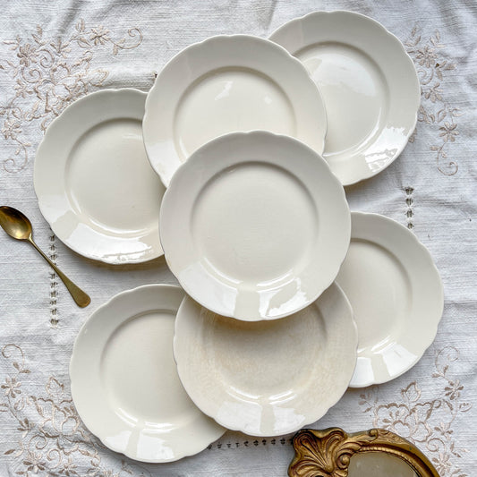 7 Petites Assiettes Vintage en Porcelaine Blanche – Villeroy & Boch