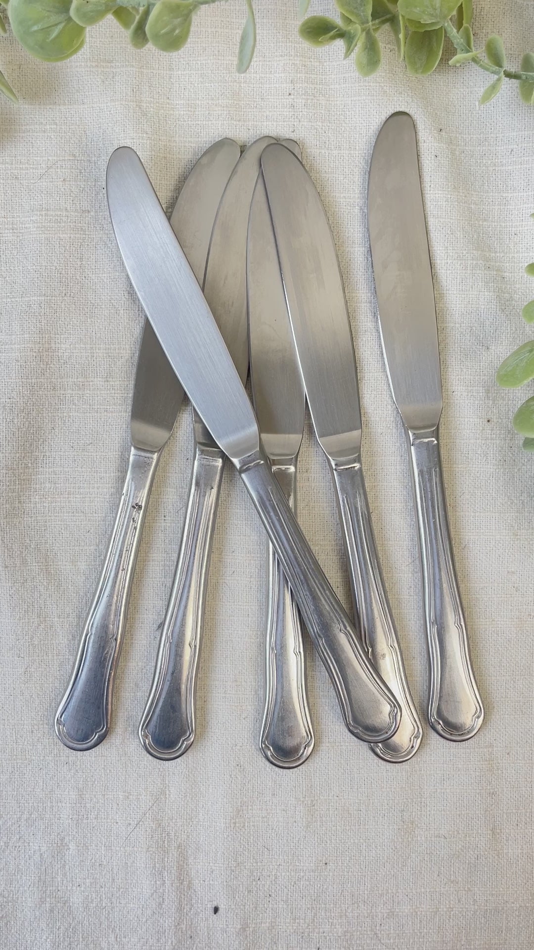 6 Couteaux vintages inox made in France