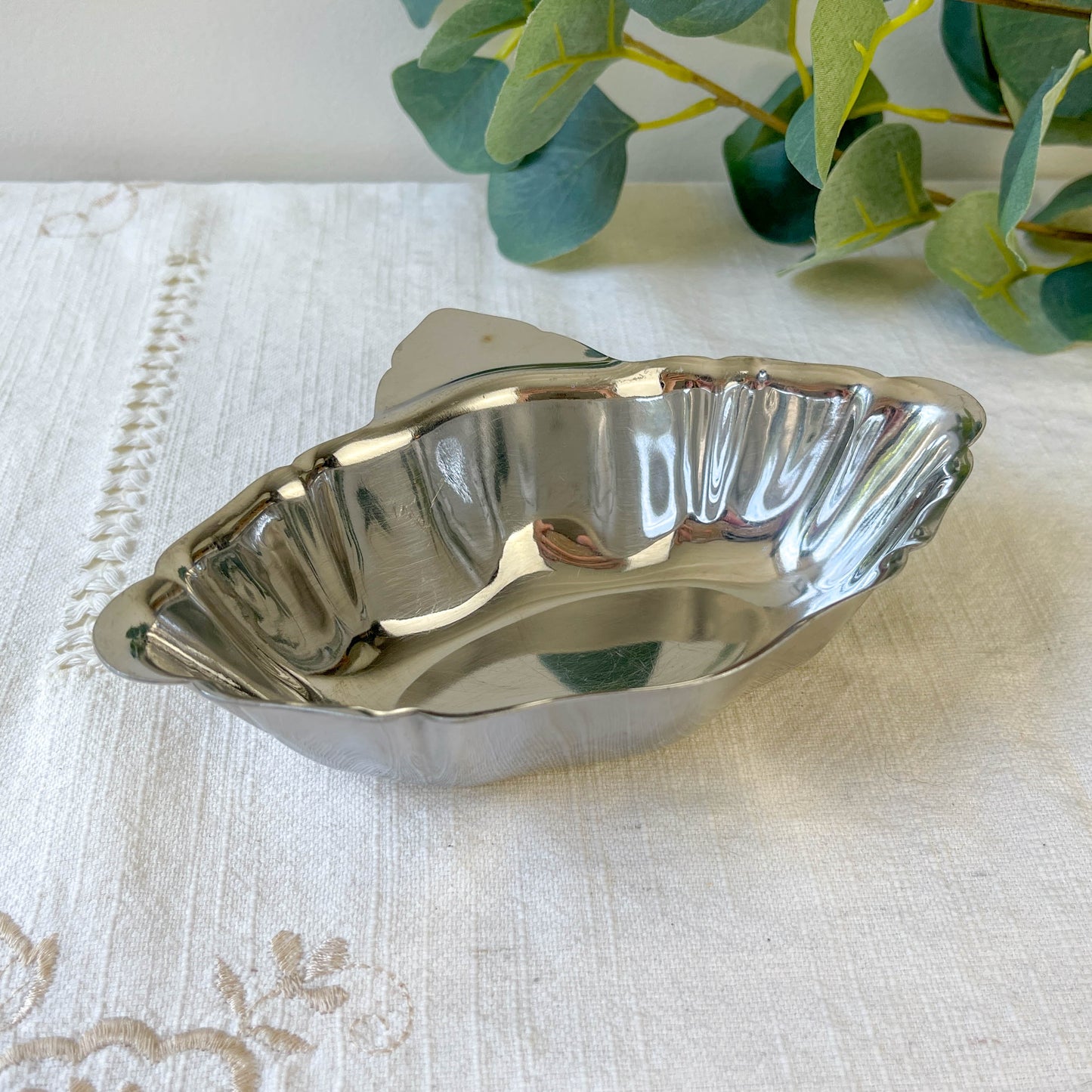Saucière Vintage Inox Massif 18% Années 70